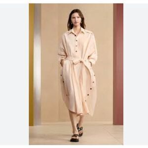 Zara | Dresses | Zara Linen Blend Belted Shirt Dress | Poshmark